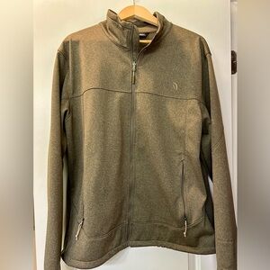 Like New! Mens The North Face brownish/Army Green lightweight Textured Jacket